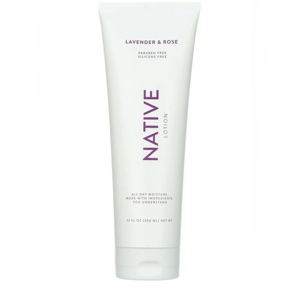 BRAND NEW! Native Lotion All Day Moisture. Lavender & Rose - 12 fl. oz.